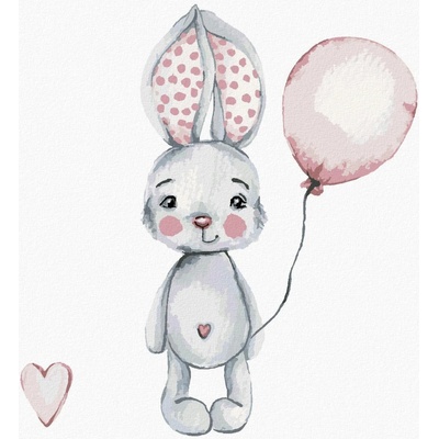 Malování podle čísel Králík s balónkem