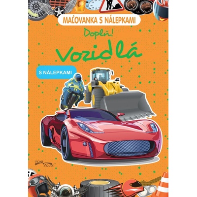 Maľovanka s nálepami Vozidlá