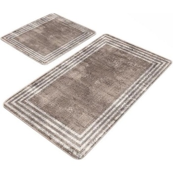 Mila Home Кафяви кадифени килими за баня в комплект от 2 бр. 60x100 cm - Mila Home (HKG-TY-PASPAS-022)