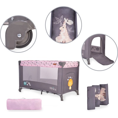 Cangaroo Детска кошара Cangaroo - Africa, розова (108552)