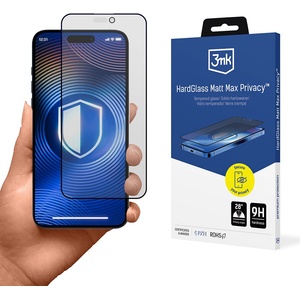 3mk Protection Протектор за iPhone 17 Pro - 3mk - Твърдостъклен протектор за екран Matt Max Tempered - Защита на личните данни