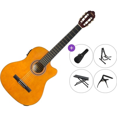 Valencia VC104CE Premium SET 4/4 Natural Класическа китара с предусилвател