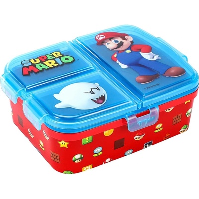 Stor delený plastový box na desiatu Super Mario 21420