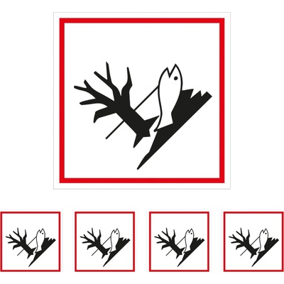 Walteco Symbol GHS 09 – NEBEZPEČENSTVO 100x100mm, samolepka Množstvo: 5 ks , 20139BP1