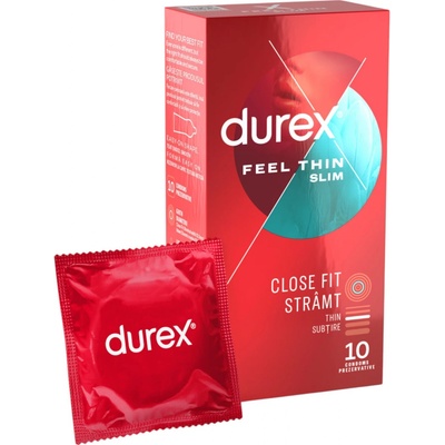 Durex Feel Thin Slim 10 ks