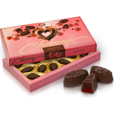 Charlock Sweets Cherry třešňové pyré v čokoládě 200 g