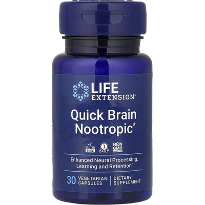 Life Extension Quick Brain Nootropic 30 vegetariánských kapslí