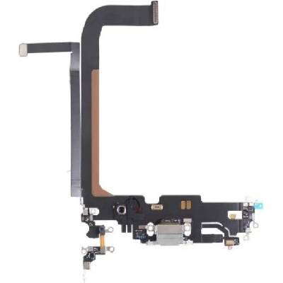 Apple iPhone 13 Pro Max - Nabíjecí Konektor + Flex Kabel (Silver), Silver