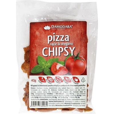 Damodara Pizza chipsy rajče oregáno 40 g