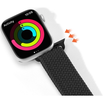 DUX DUCIS Текстилна каишка за Apple Watch 42мм, 44мм, 45мм, 46мм, Ultra, Ultra 2 49мм - Dux Ducis Strap Mixture II Version (черен)