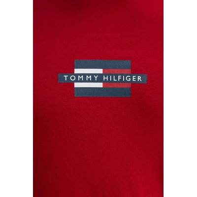 Tommy Hilfiger Памучна тениска Tommy Hilfiger в червено с принт MW0MW38636 (MW0MW38636)