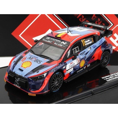 IXO MODELS HYUNDAI i20 COUPE WRC MOBIS N 11 RALLY CROATIA 2022 T.NEUVILLE M.WYDAEGHE 2 TONE BLUE RED 1:43