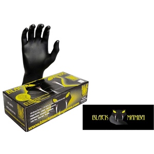 BLACK MAMBA GLOVES XXL Черни нитрилни ръкавици 100 бр. кутия (BLM05010)