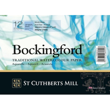 St Cuthberts Mill Bockingford C. P. Spiral Скицник 12 18 x 13 cm 300 g White (T47030001011A)