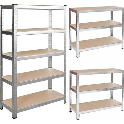 Humberg Kovový regál 150 x 75 x 30 cm H-4840