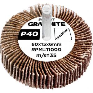 GRAPHITE Ламиниран диск 60 x 15 x 6 mm, P40 58T387 (58T387)