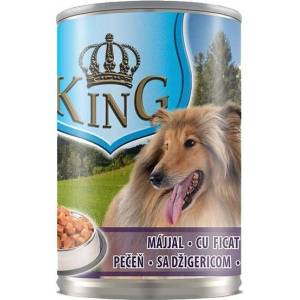  King консерва за куче - дроб в грейви сос 1250гр