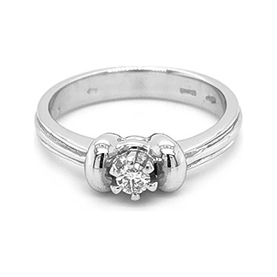 Beny Jewellery zlatý zásnubní s Diamantem 2010217