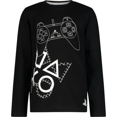 Блуза с дълъг ръкав PlayStation, Черна, размер 128 (EM-PLST-083B-128)