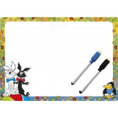 Tabuľka stierateľná 2 fixky Krtko 30x21cm