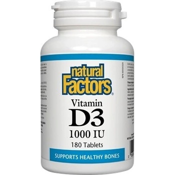Natural Factors Витамин D3 1000 IU 180 таблетки | Natural Factors (1051 NF)