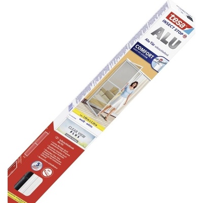 Tesa Insect Stop Hliníkové rámy so sieťou proti hmyzu COMFORT na dvere biela 1 × 2,2 m, 55192-00002-00