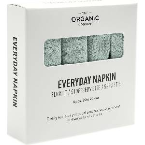 The Organic Company Салфетки Everyday 20 x 20 см цвят мента 4 бр (1073-410)