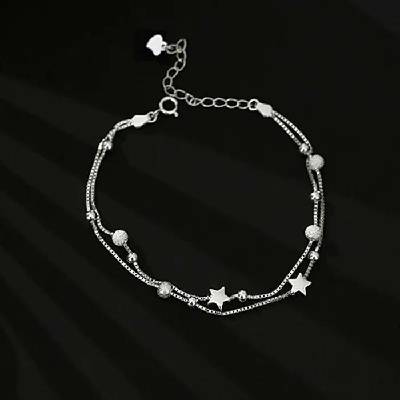 Fashion Jewelry dvojitý Silver stars OJ467