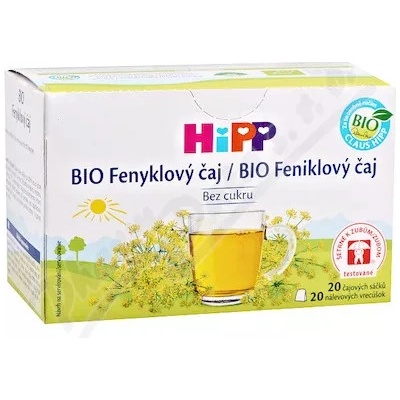 HiPP Bio Feniklový nálevové vrecúška 20 x 1,5 g