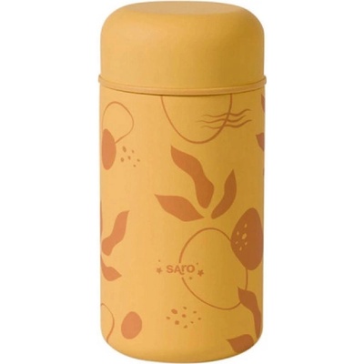 Saro Baby nerezová termoska na jídlo 500 ml Mustard