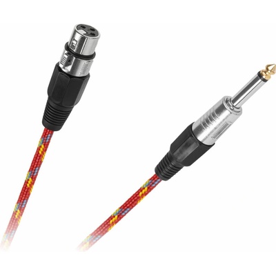 Kábel Jack 6,3mm - XLR zásuvka, 3m