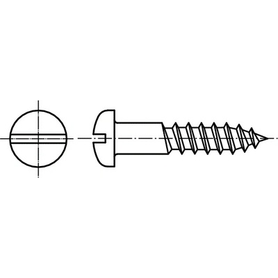 PROFISTYL DIN 96 vrut do dřeva s půlkulatou hlavou a průběžnou drážkou pozink Varianta: DIN 96 vrut půlkulatá hlava ZnB 4x50 – Hledejceny.cz