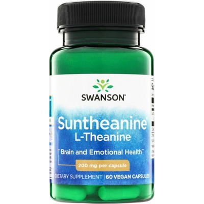 Swanson Suntheanine L-Theanin, 200 60 kapslí