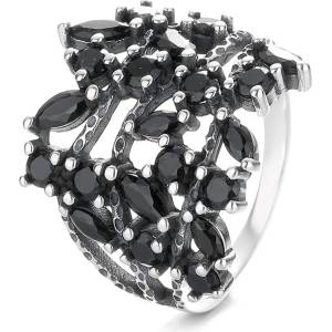 Silenti Jewelry Сребърен пръстен "Цвят" - 5 - 49мм (15.6мм диам. )