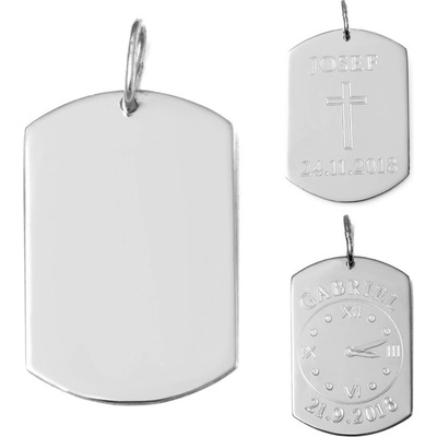 Zlatnictví Zlatíčko Zlatý přívěsek destička s vlastním textem ZZ11