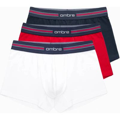 Ombre Clothing Класически мъжки боксерки с райе и ластик Ombre Clothing Ombre Clothing | Byal | МЪЖЕ | XXL