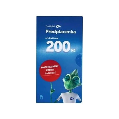 GOMOBIL PŘEDPLACENKA - kredit 200,- Kč