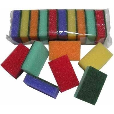 Janegal, Špongia na riad 8 x 5 x 2,5 cm, sada 10 ks