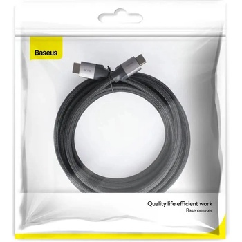 Baseus HDMI кабел Enjoyment Series 4KHD 3м тъмно сив (6953156297784)