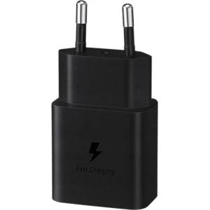 Samsung Мрежово зарядно Samsung, EP-T1510NBE, USB-C , 15W, Travel Charger, черен (EP-T1510NBE)