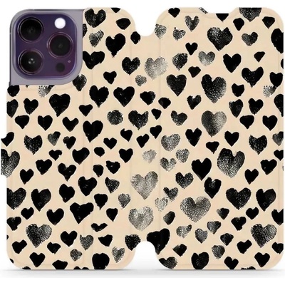 Mobiwear - Apple iPhone 14 Pro Max - VA51S Černá srdíčka