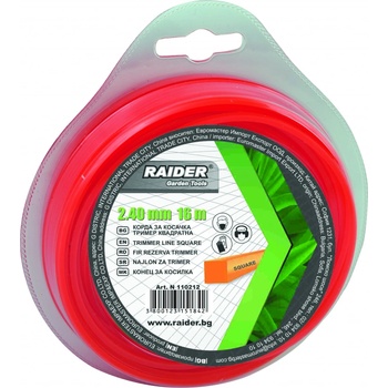 Raider Корда за косачка тример квадратна 2.40mm х 15m