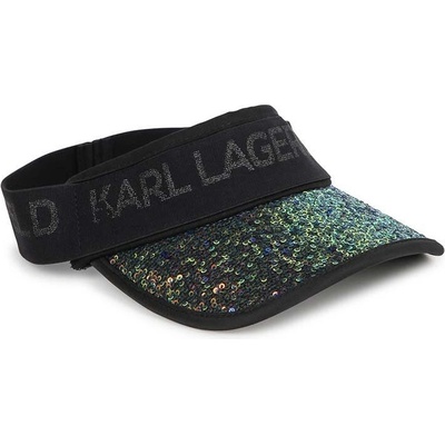Karl Lagerfeld Detský šilt tyrkysová vzorovaná Z30161