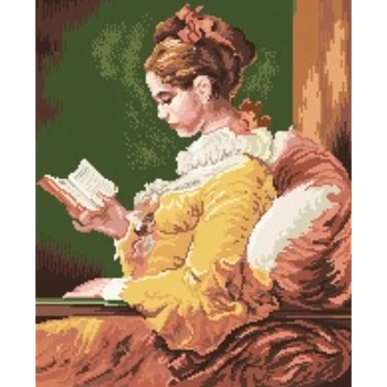 Image 1 of Казанлъшки гоблени Гоблен Момиче с книга Puppets (Унгарски)