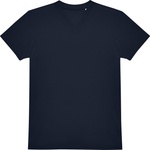 B&C Collection e150 v / Мъжка тениска с къс ръкав и v-образно деколте - тъмносиня xl (01013t00304)