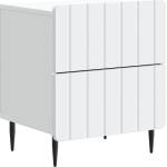 vidaXL Нощен шкаф Бяло 43 x 34, 5 x 49, 5 см Инженерна дървесина (894295)