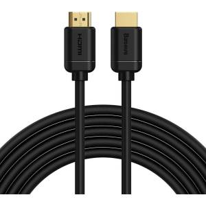 Baseus Кабел Baseus High Definition Series HDMI To HDMI Adapter Cable (CAKGQ-D01), от HDMI(м) към HDMI(м), 5m, 4K@30Hz, черен (CAKGQ-D01 / 50075)