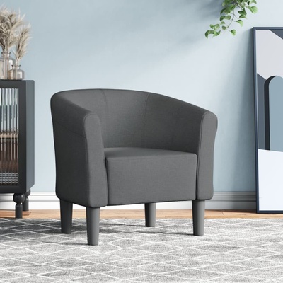 vidaXL 356430 Klubové tmavě šedé textil