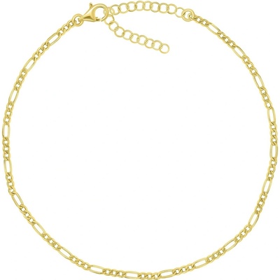 Brilio Silver Pozlacený řetízek na nohu figaro ANK104Y – Sleviste.cz