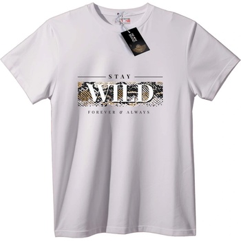 NOONEBRAND Тениска Дива Змийска Щампа - 2XL, White